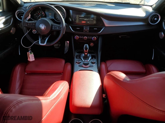 2023 Alfa Romeo Giulia Veloce with VIN ZARFAMBN8P7671236, listed as a Copart auction lot 89178745 with 45,168 mi miles and Salvage Title. Bid and sale history available at carsss.com. Image 8.