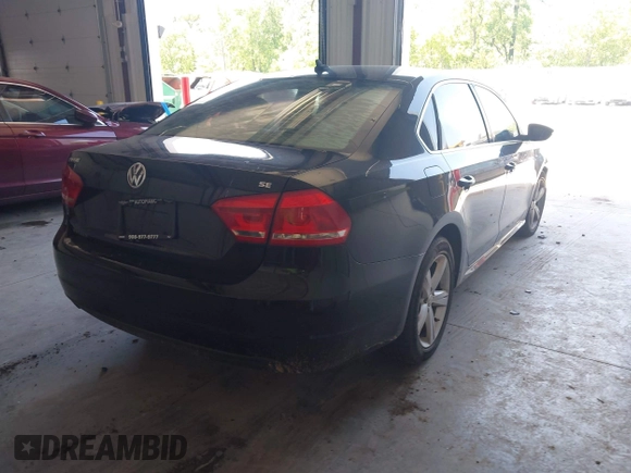 2012 Volkswagen Passat SE with VIN 1VWBP7A31CC049830, listed as a IAAI auction lot 42578197 with 239,426 mi miles and . Bid and sale history available at DreamBid. Image 4.