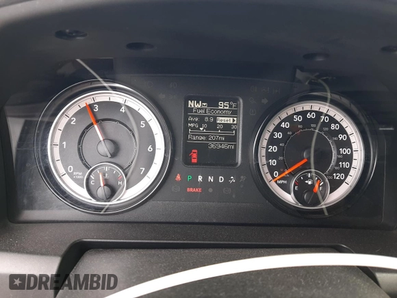 2019 Ram 1500 Lone Star with VIN 1C6RR6TT8KS689337, listed as a Copart auction lot 58378655 with 36,946 mi miles and Salvage title. Bid and sale history available at DreamBid. Image 9.