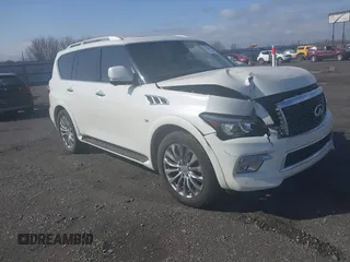 2016 Infiniti QX80 with VIN JN8AZ2NFXG9614115, listed as a IAAI auction lot 41752883 with 133,008 mi miles and . Bid and sale history available at DreamBid. Image 1.