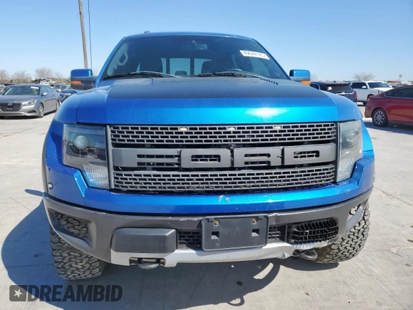 2014 Ford F-150 SVT Raptor with VIN 1FTFW1R62EFB99837, listed as a Copart auction lot 49648185 with 120,883 mi miles and Salvage Title. Bid and sale history available at carsss.com. Image 5.