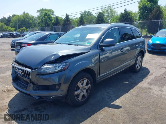 2015 Audi Q7 Premium Plus with VIN WA1LGAFEXFD026148, listed as a IAAI auction lot 42558640 with Not provided miles and . Bid and sale history available at DreamBid. Image 17.