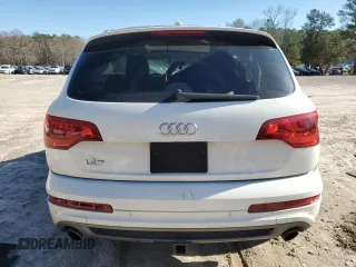 2012 Audi Q7 3.0T S line with VIN WA1DGAFE2CD001843, listed as a Copart auction lot 83476184 with 0 mi miles and Salvage Title. Bid and sale history available at carsss.com. Image 6.