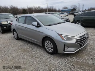 2020 Hyundai Elantra SE with VIN 5NPD74LF9LH566587, listed as a Copart auction lot 88856505 with 45,057 mi miles and Salvage Title. Bid and sale history available at carsss.com. Image 4.