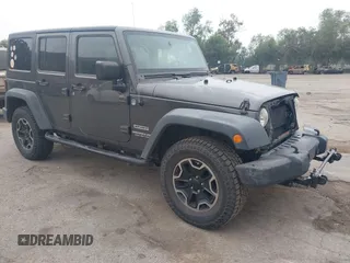 2014 Jeep Wrangler Unlimited Sport with VIN 1C4BJWDG7EL244749, listed as a IAAI auction lot 41871127 with 128,420 mi miles and . Bid and sale history available at DreamBid. Image 1.