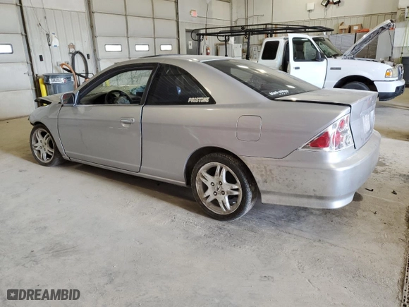2001 Honda Civic EX with VIN 1HGEM21921L040519, listed as a Copart auction lot 52630005 with 0 mi miles and Salvage Title. Bid and sale history available at carsss.com. Image 2.