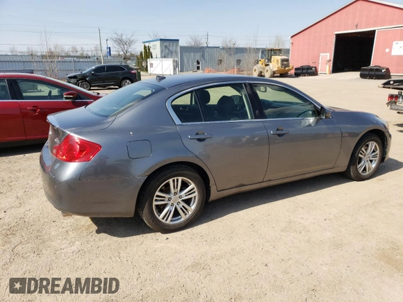 2012 Infiniti G37 x with VIN JN1CV6AR5CM680654, listed as a Copart auction lot 54487355 with 273,872 mi miles and Salvage Title. Bid and sale history available at DreamBid. Image 3.