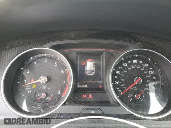 2016 Volkswagen Golf GTI SE w/Performance Pkg with VIN 3VW547AUXGM015744, listed as a Copart auction lot 47677445 with 130,490 mi miles and Salvage Title. Bid and sale history available at carsss.com. Image 9.