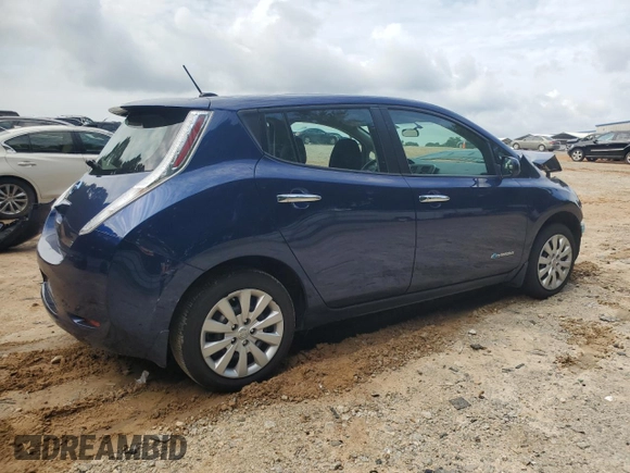 2017 Nissan LEAF S with VIN 1N4BZ0CP3HC311462, listed as a Copart auction lot 62606785 with Not provided miles and Salvage title. Bid and sale history available at DreamBid. Image 3.