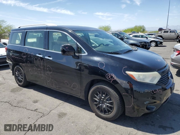 2014 Nissan Quest S with VIN JN8AE2KP7E9102009, listed as a Copart auction lot 52460355 with 153,947 mi miles and Salvage Title. Bid and sale history available at carsss.com. Image 4.