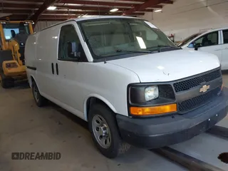 2014 Chevrolet Express Cargo with VIN 1GCSGAFXXE1157535, listed as a IAAI auction lot 42614084 with 178,861 mi miles and . Bid and sale history available at DreamBid. Image 1.