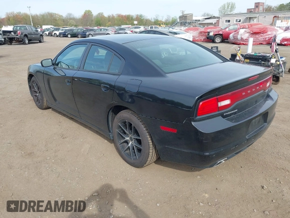 2012 Dodge Charger SE with VIN 2C3CDXBG1CH218814, listed as a IAAI auction lot 42125550 with 113,784 mi miles. Bid and sale history available at carsss.com. Image 3.