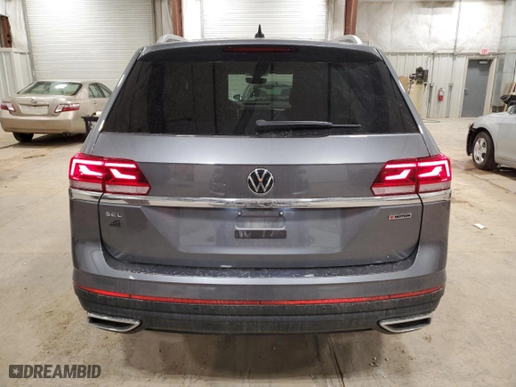 2021 Volkswagen Atlas 2.0T SEL with VIN 1V2BP2CA1MC594444, listed as a Copart auction lot 47747515 with 72,702 mi miles and Salvage Title. Bid and sale history available at carsss.com. Image 6.