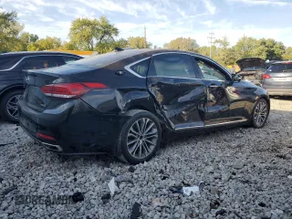 2016 Hyundai Genesis 3.8L with VIN KMHGN4JE0GU128559, listed as a Copart auction lot 70786924 with 84,452 mi miles and Salvage Title. Bid and sale history available at carsss.com. Image 3.