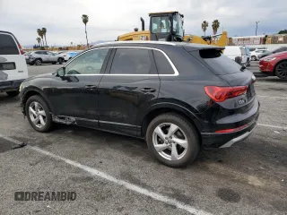 2019 Audi Q3 Premium Plus with VIN WA1BECF39K1079706, listed as a Copart auction lot 43796845 with 33,521 mi miles and Salvage Title. Bid and sale history available at carsss.com. Image 2.
