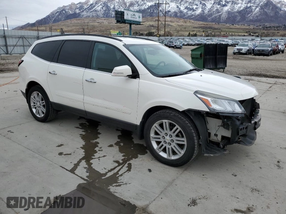 2013 Chevrolet Traverse LT with VIN 1GNKVGKD2DJ160424, listed as a Copart auction lot 49893365 with 114,670 mi miles and Salvage Title. Bid and sale history available at DreamBid. Image 4.