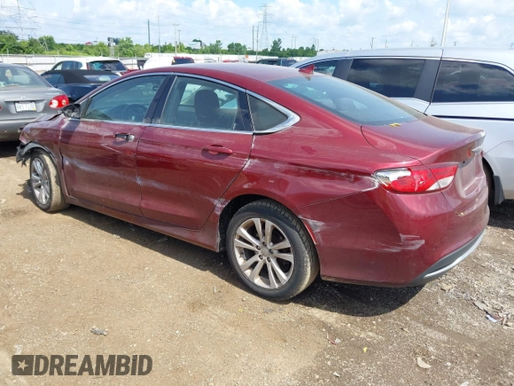 2015 Chrysler 200 Limited z VIN 1C3CCCAB0FN606047, wystawiony jako IAAI lot #42558032 z przebiegiem 185 529 mil mil oraz . Historia ofert i sprzedaży dostępna na DreamBid. Obrazek 3.