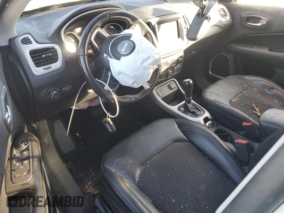2019 Jeep Compass Latitude with VIN 3C4NJCBB4KT855244, listed as a Copart auction lot 83453204 with Not provided miles and Salvage title. Bid and sale history available at DreamBid. Image 8.
