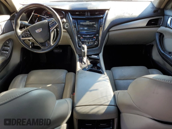 2017 Cadillac CTS Luxury AWD with VIN 1G6AX5SX9H0133510, listed as a Copart auction lot 87673055 with 106,797 mi miles and Salvage title. Bid and sale history available at DreamBid. Image 8.