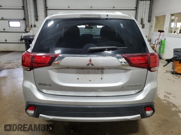 2018 Mitsubishi Outlander ES with VIN JA4AZ3A34JJ006152, listed as a Copart auction lot 58596085 with 126,117 mi miles and Salvage title. Bid and sale history available at DreamBid. Image 6.