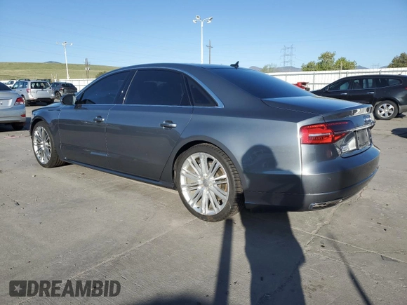 2017 Audi A8 z VIN WAU44AFD0HN010187, wystawiony jako Copart lot #54186365 z przebiegiem 78 095 mil mil oraz Szkody całkowita. Historia ofert i sprzedaży dostępna na DreamBid. Obrazek 2.