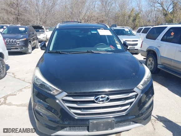 2017 Hyundai Tucson Value with VIN KM8J33A28HU302472, listed as a IAAI auction lot 41717598 with 126,438 mi miles. Bid and sale history available at carsss.com. Image 6.