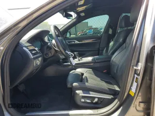 2017 BMW 7 Series 740i with VIN WBA7E2C55HG739108, listed as a Copart auction lot 53304715 with 114,510 mi miles and Salvage title. Bid and sale history available at DreamBid. Image 7.