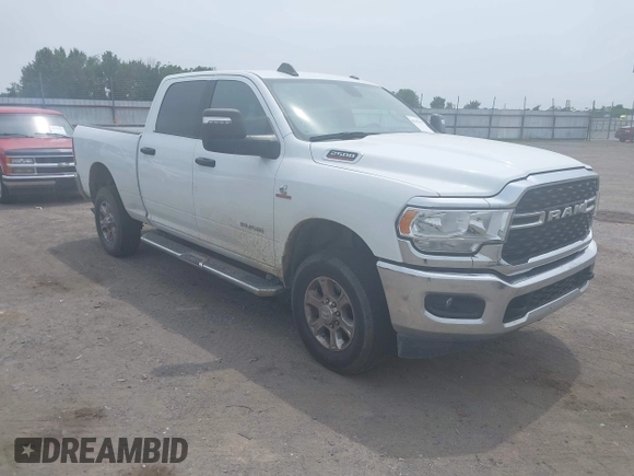 2023 Ram 2500 Big Horn with VIN 3C6UR5DL4PG651105, listed as a IAAI auction lot 42397597 with 53,829 mi miles and . Bid and sale history available at DreamBid. Image 1.