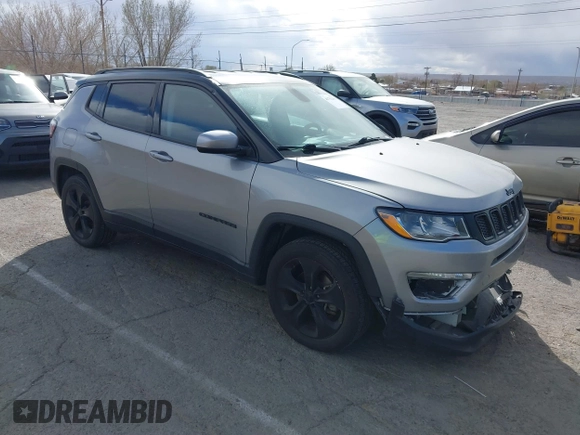 2020 Jeep Compass Latitude with VIN 3C4NJCBBXLT158887, listed as a IAAI auction lot 41752495 with 95,429 mi miles and . Bid and sale history available at DreamBid. Image 1.