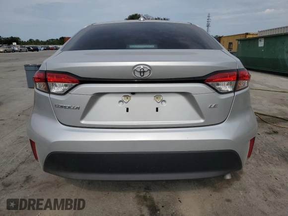 2025 Toyota Corolla LE z VIN 5YFB4MDE5SP277066, wystawiony jako Copart lot #57936575 z przebiegiem 5 449 mil mil oraz Szkoda całkowita • Salvage title. Historia ofert i sprzedaży dostępna na DreamBid. Obrazek 6.