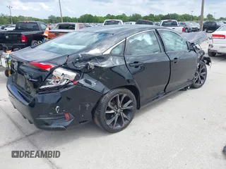 2019 Honda Civic Sport with VIN 19XFC2F85KE015159, listed as a IAAI auction lot 41993276 with 82,542 mi miles and . Bid and sale history available at DreamBid. Image 4.
