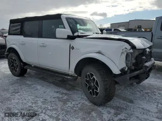 2021 Ford Bronco with VIN 1FMDE5DH7MLA63161, listed as a Copart auction lot 45179885 with 37,549 mi miles and Salvage Title. Bid and sale history available at carsss.com. Image 4.