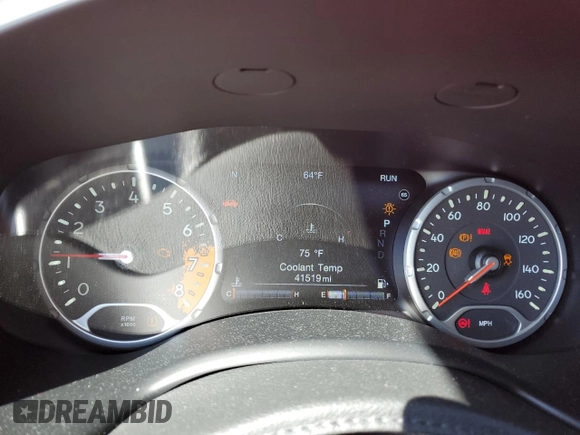 2017 Jeep Renegade Limited with VIN ZACCJBDB2HPE48490, listed as a Copart auction lot 52027175 with 41,519 mi miles and Salvage title. Bid and sale history available at DreamBid. Image 9.