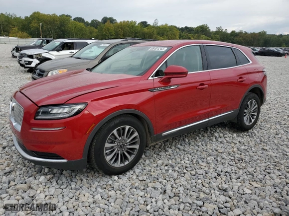 2021 Lincoln Nautilus Standard with VIN 2LMPJ8J95MBL10687, listed as a Copart auction lot 68401243 with 44,733 mi miles. Bid and sale history available at carsss.com. Image 1.
