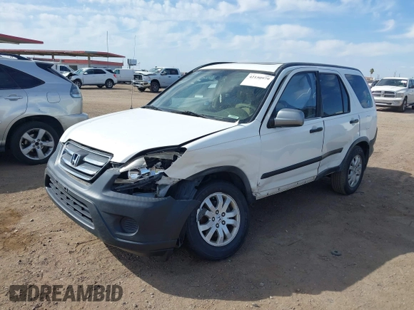 2005 Honda CR-V EX with VIN JHLRD78855C019859, listed as a IAAI auction lot 42150979 with 247,364 mi miles. Bid and sale history available at carsss.com. Image 6.