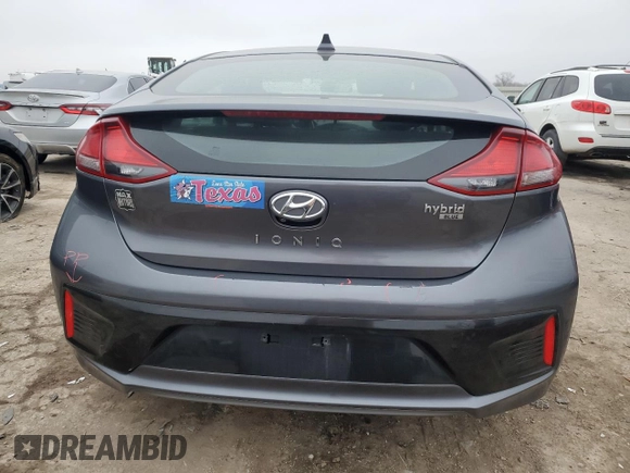 2019 Hyundai Ioniq Blue with VIN KMHC65LC8KU171620, listed as a Copart auction lot 43796755 with 151,479 mi miles and Salvage Title. Bid and sale history available at DreamBid. Image 6.
