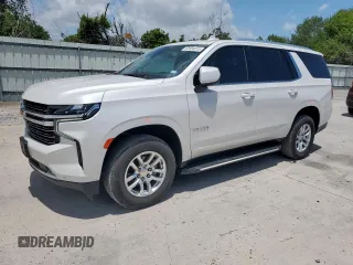 2022 Chevrolet Tahoe LT z VIN 1GNSCNKD7NR152848, wystawiony jako Copart lot #62026515 z przebiegiem 52 902 mil mil oraz Szkoda całkowita • Salvage title. Historia ofert i sprzedaży dostępna na DreamBid. Obrazek 1.