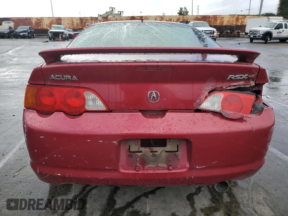 2002 Acura RSX Type S with VIN JH4DC53022C001166, listed as a Copart auction lot 48972465 with 165,209 mi miles and Clean Title. Bid and sale history available at carsss.com. Image 6.
