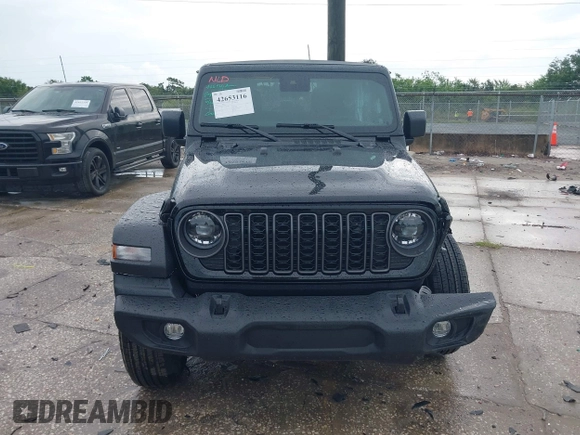 2025 Jeep Wrangler Sport S with VIN 1C4PJXDG9SW559915, listed as a IAAI auction lot 42653116 with 1,730 mi miles and . Bid and sale history available at DreamBid. Image 13.