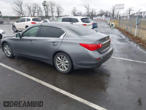 2014 Infiniti Q50 Premium with VIN JN1BV7AR7EM686881, listed as a IAAI auction lot 41812109 with 161,994 mi miles. Bid and sale history available at carsss.com. Image 3.
