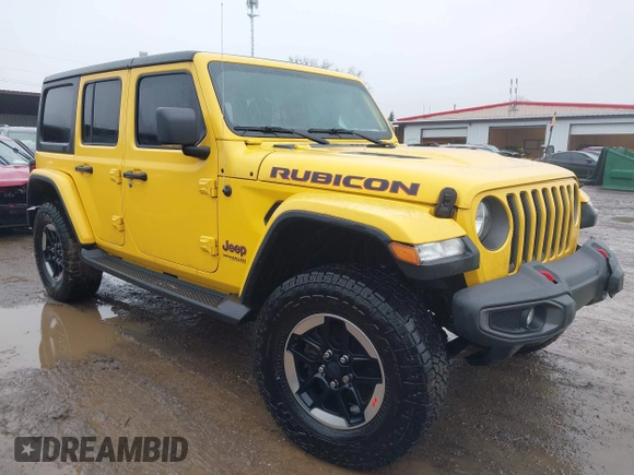 2020 Jeep Wrangler Unlimited Rubicon z VIN 1C4HJXFN7LW172944, wystawiony jako IAAI lot #41474893 z przebiegiem 76 726 mil mil oraz . Historia ofert i sprzedaży dostępna na DreamBid. Obrazek 1.
