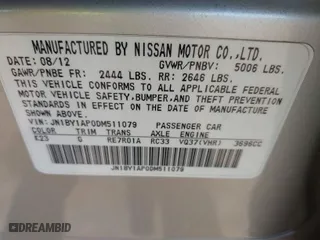 2013 Infiniti M37 with VIN JN1BY1AP0DM511079, listed as a IAAI auction lot 41678015 with 270,594 mi miles. Bid and sale history available at carsss.com. Image 9.