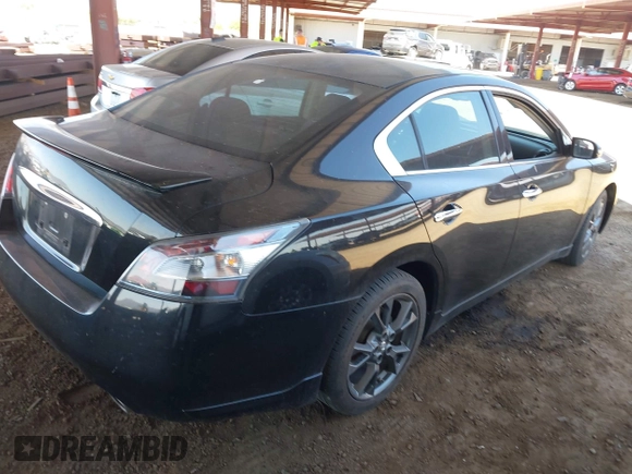 2012 Nissan Maxima S with VIN 1N4AA5AP7CC870086, listed as a IAAI auction lot 42631707 with 168,420 mi miles and . Bid and sale history available at DreamBid. Image 4.