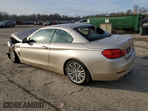 2015 BMW 4 Series 428i xDrive with VIN WBA3T1C53FP821169, listed as a Copart auction lot 86566414 with Not Provided miles and Salvage Title. Bid and sale history available at carsss.com. Image 2.