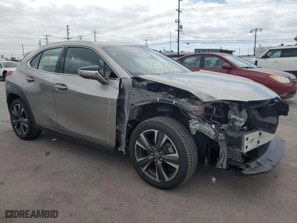 2019 Lexus UX with VIN JTHY3JBH2K2017553, listed as a Copart auction lot 52984105 with 22,187 mi miles and Salvage Title. Bid and sale history available at carsss.com. Image 4.