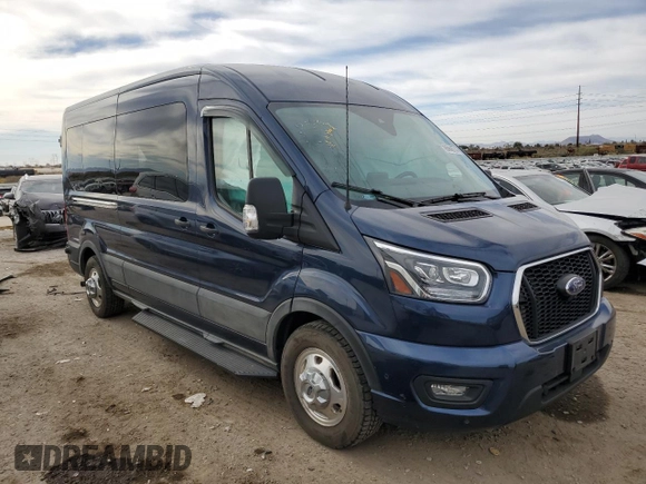 2021 Ford Transit with VIN 1FBAX9CG4MKA02913, listed as a Copart auction lot 86666774 with 29,881 mi miles and Salvage Title. Bid and sale history available at DreamBid. Image 4.