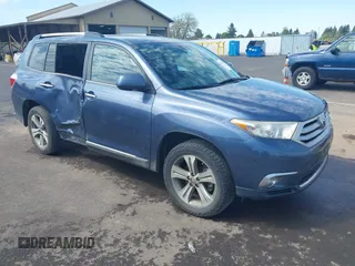 2011 Toyota Highlander Limited with VIN 5TDDK3EH1BS053446, listed as a IAAI auction lot 42175201 with 187,364 mi miles and . Bid and sale history available at DreamBid. Image 1.