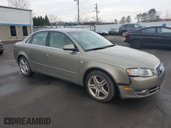 2007 Audi A4 2.0T with VIN WAUDF78E07A205165, listed as a Copart auction lot 53310825 with 162,259 mi miles and Salvage title. Bid and sale history available at DreamBid. Image 4.