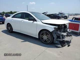 2019 Mercedes-Benz CLA with VIN WDDSJ4EB7KN739207, listed as a Copart auction lot 55216433 with 20,506 mi miles. Bid and sale history available at carsss.com. Image 4.
