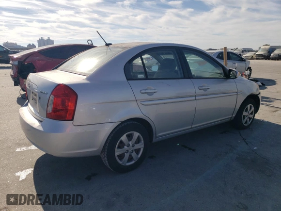 2010 Hyundai Accent GLS with VIN KMHCN4AC4AU426665, listed as a Copart auction lot 76063604 with 154,564 mi miles and Salvage Title. Bid and sale history available at carsss.com. Image 3.